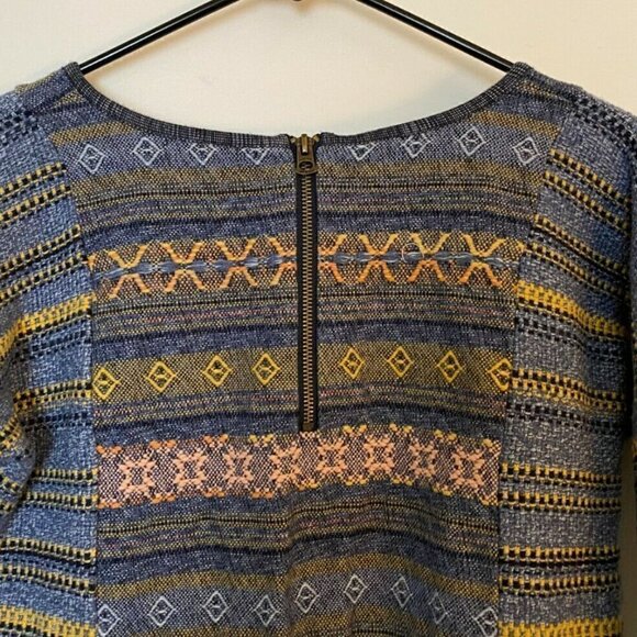 LUCKY Brand Women's Denim Fray Blouse Size Small - Picture 5 of 7